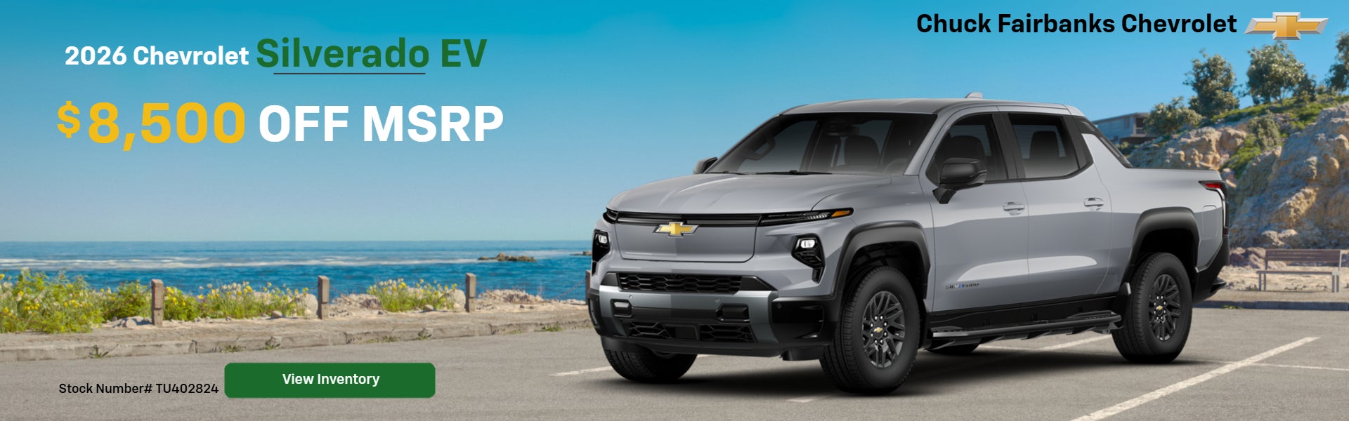 SILVER 2026 Silverado EV $8500 off MSRP